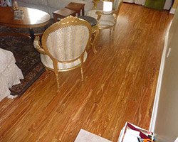 Completed flooring project by American Carpet & Flooring
